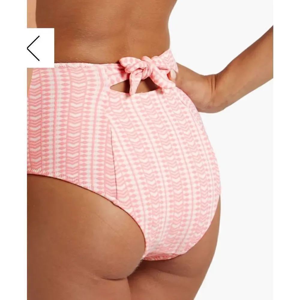 Lemlem Lola High Waist Bottom Pink Print‎ sz Small